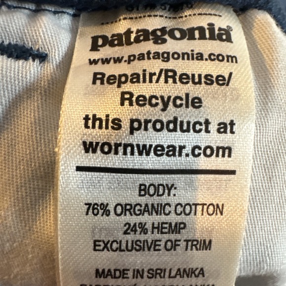 Patagonia Mens Lightweight All Wear Hemp Volley Shorts Tidepool Blue Sz S NEW - Picture 10 of 10